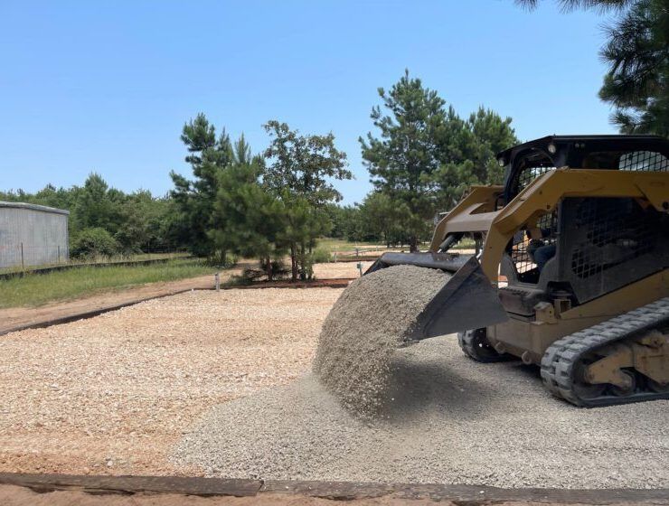 Yard leveling services near Roundrock, TX.