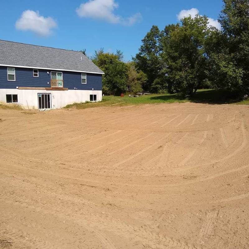 Yard leveling services near Round Rock, TX.