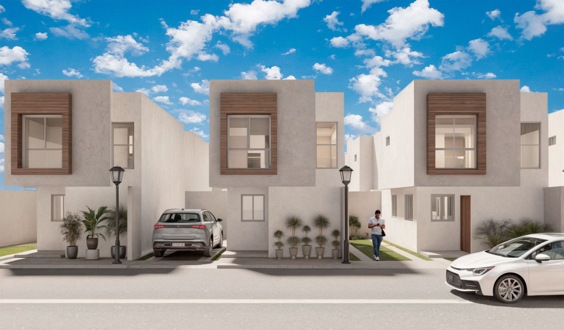 Casas independientes de Paseos del Prado en Tijuana, separadas entre sí