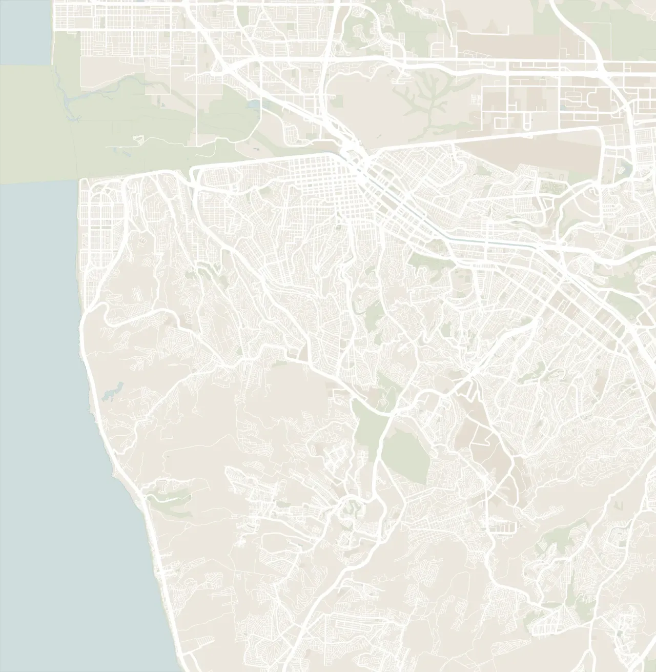 Mapa de Tijuana con los desarrollos de PVD Baja