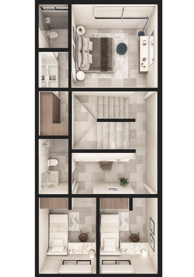 Miniatura del plano de planta alta