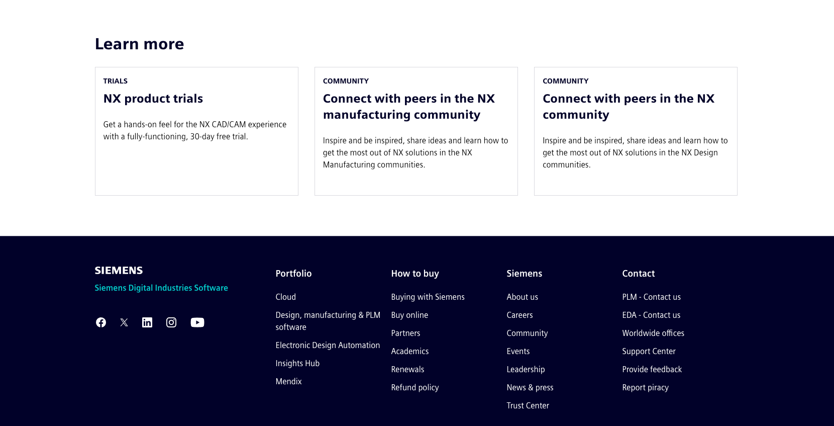 Website layout with navigation, recent posts, and footer. White and blue color scheme.