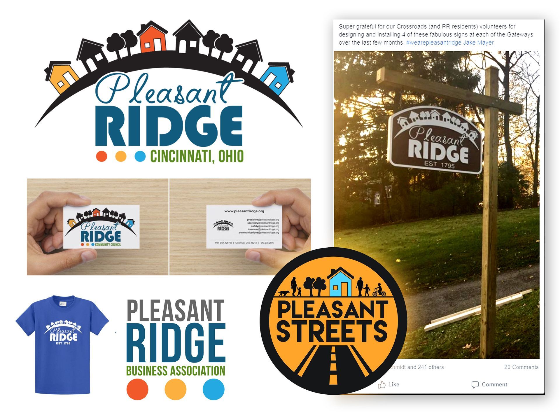 A logo for pleasant ridge cincinnati ohio