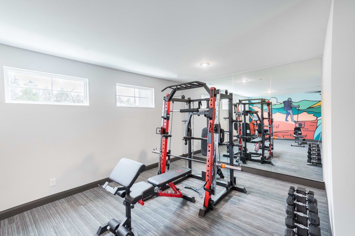 Fitness Center featuring Strength & Cardio Equipment at The Indigo Apartments in Chattanooga, TN.