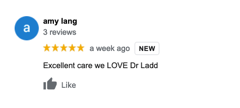 Amy lang has 3 reviews and a thumbs up.