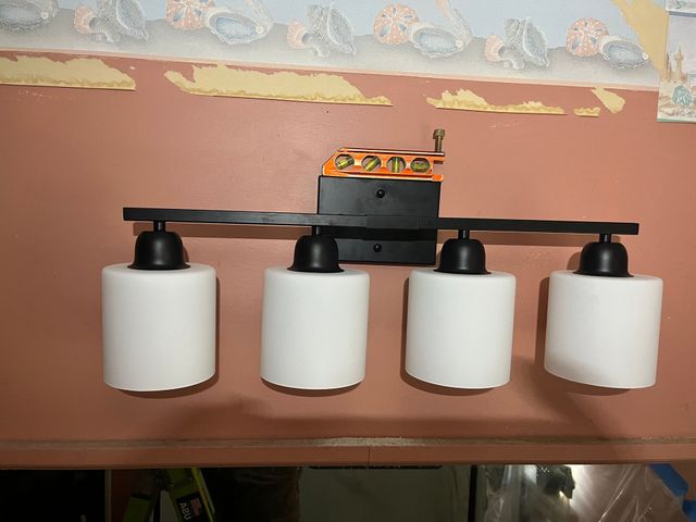 Vanity Light Installed in Albemarle, NC