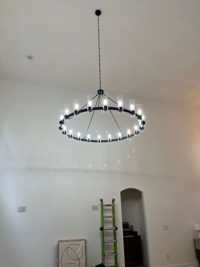 Chandelier Install in Denver, NC