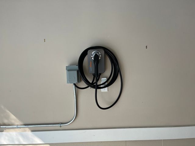 EV Charger Install (another view) in Salisbury, NC