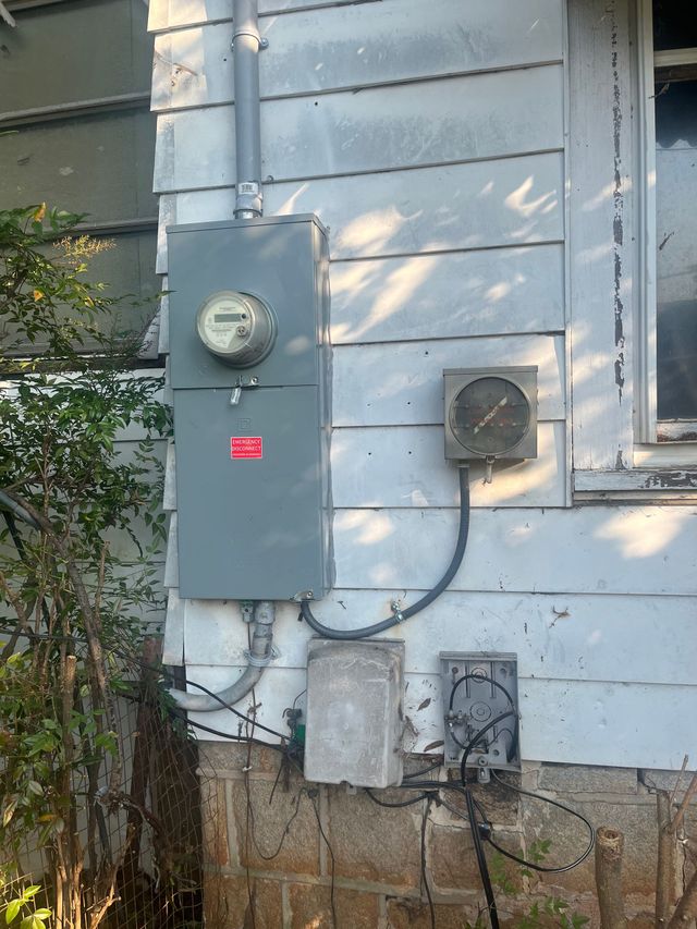 Panel Upgrade After Storm Damage (another view) in Salisbury, NC