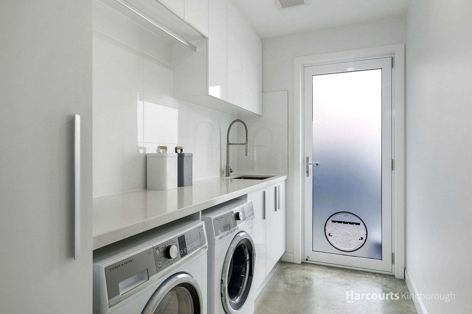 Modern Laundry Room — Moonah, TAS — Lifestyle Kitchens, Wardrobes & Showerscreens
