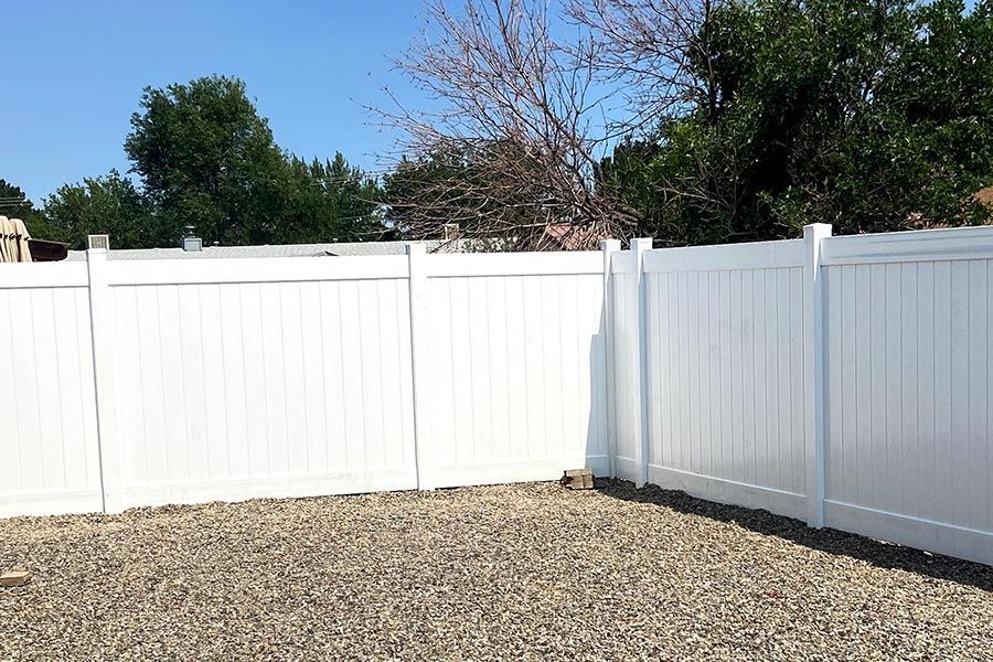 A white fence