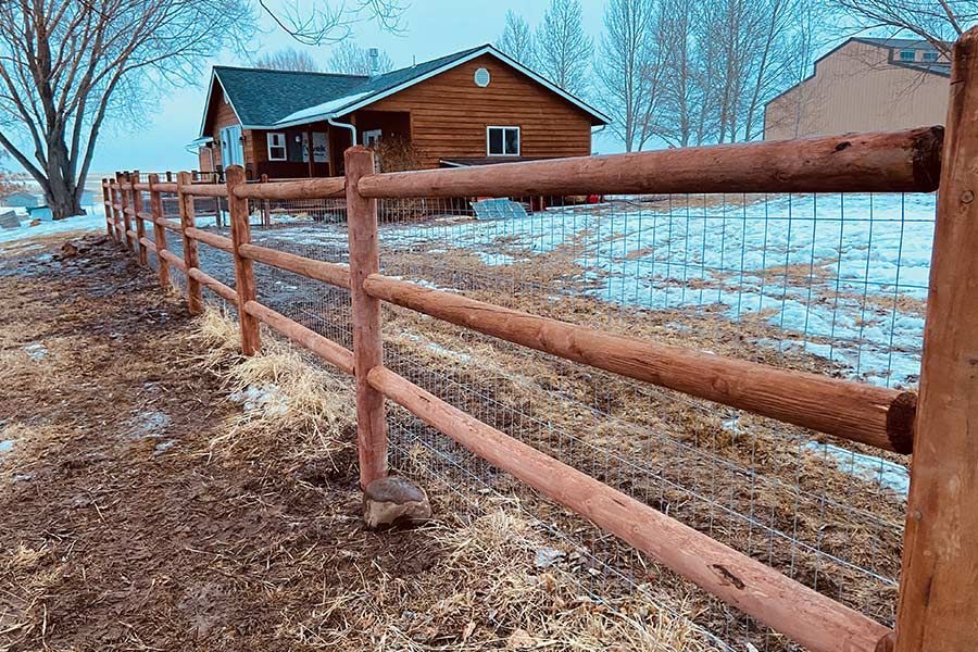 A wooden fence 