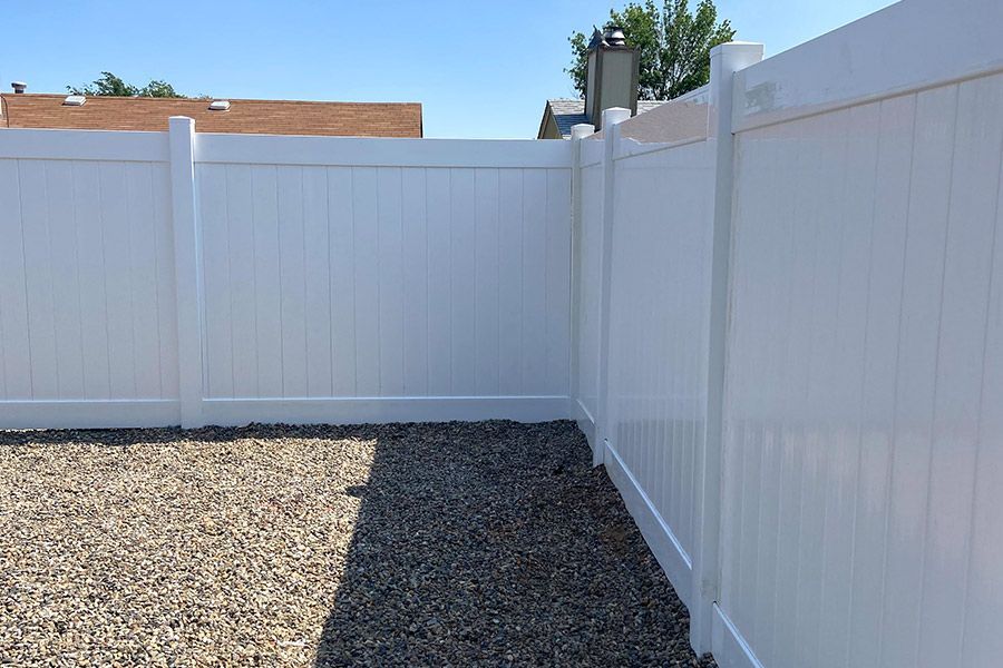 A white fence 
