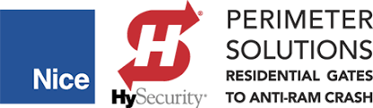 Hysecurity automatic gate logo and Nice Automatic gate logo