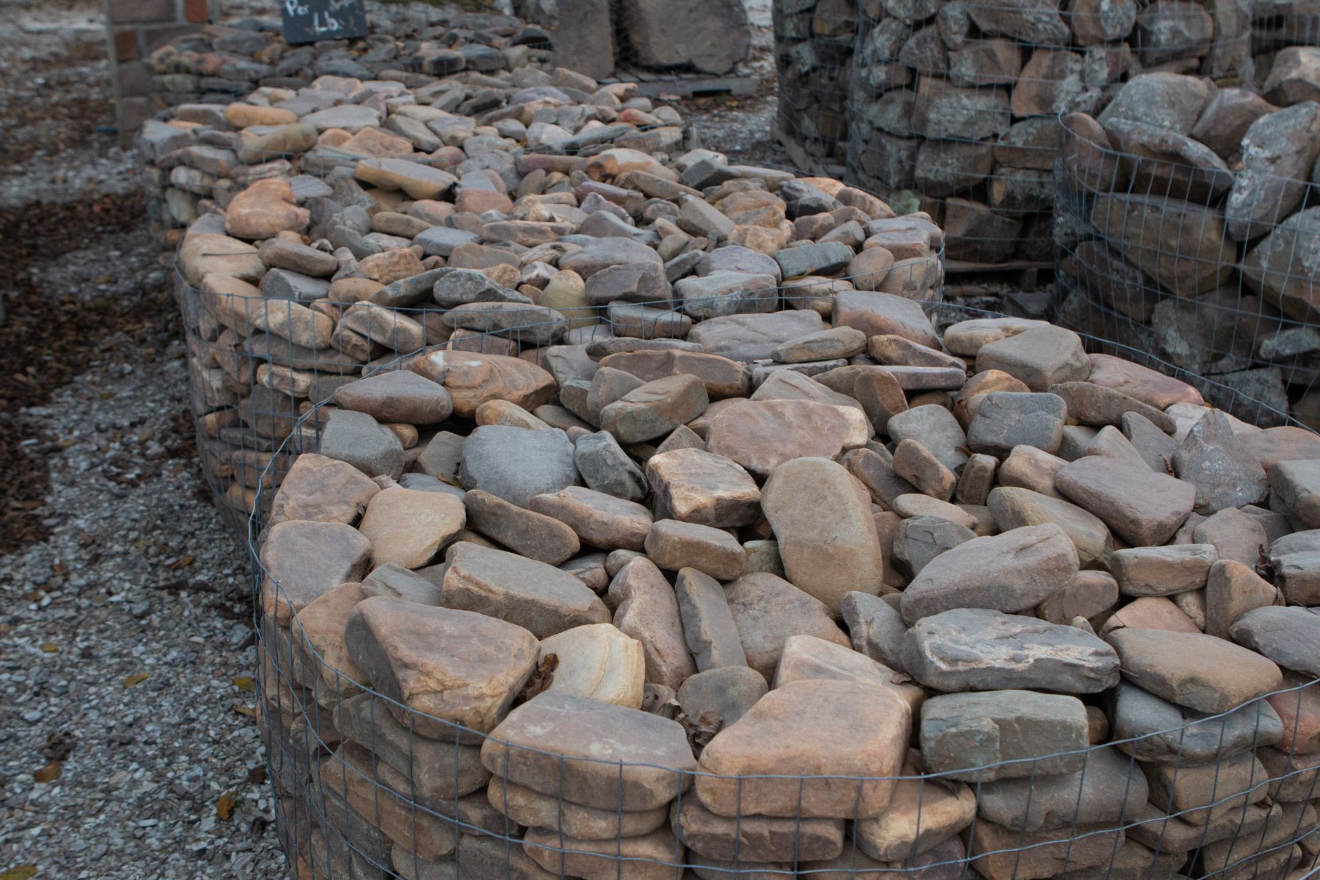 A pile of rocks stacked on top of each other in a pile.