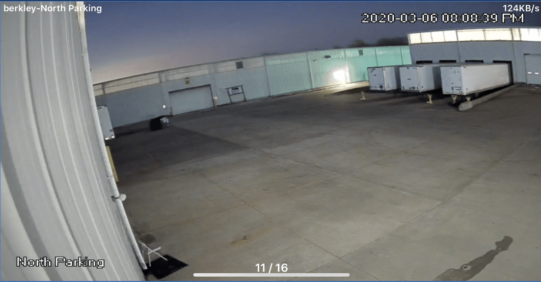 Warehouse area for surveillance