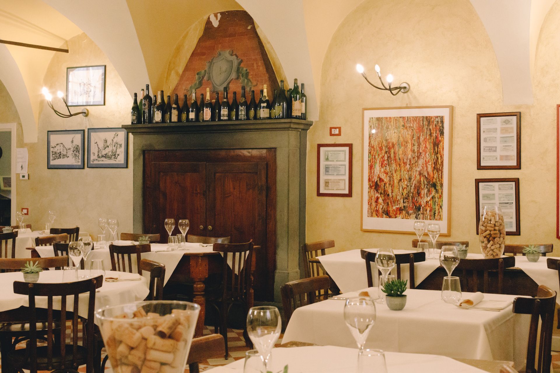 Insegna della Trattoria del Gallo