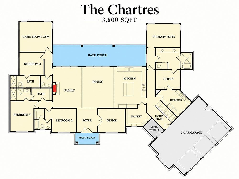 The Chartres floor plan
