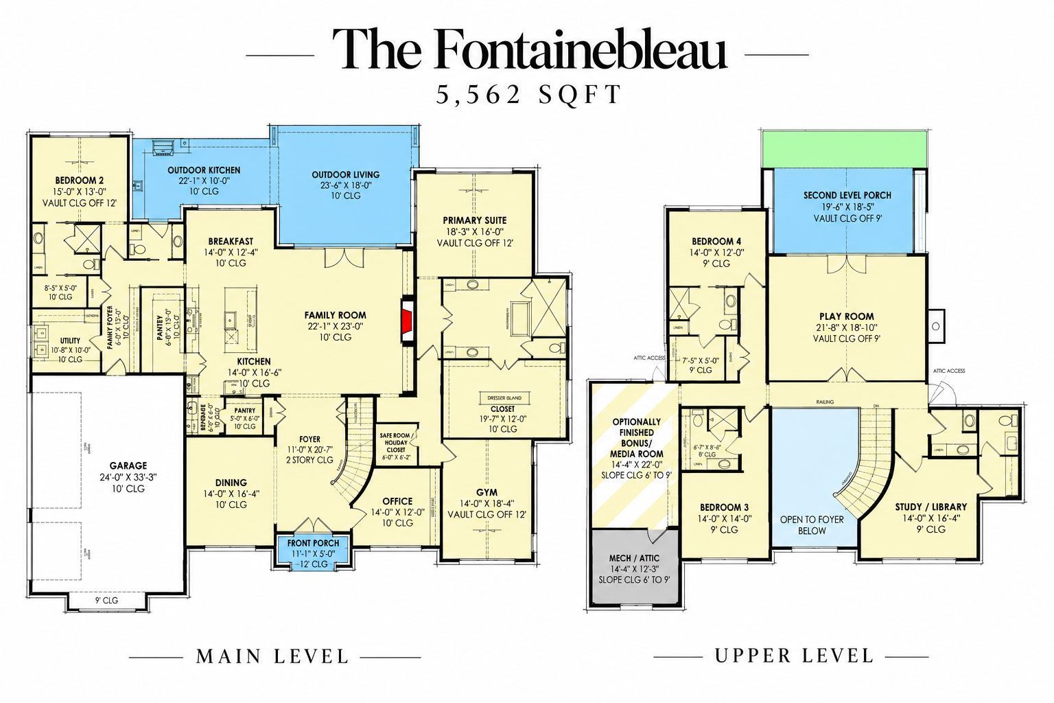 The Fontainebleau floor plan
