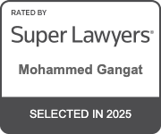 Super Lawyers badge, red, white text: 