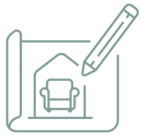 Pictogram interieurontwerp