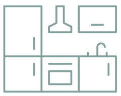 Pictogram keukenontwerp