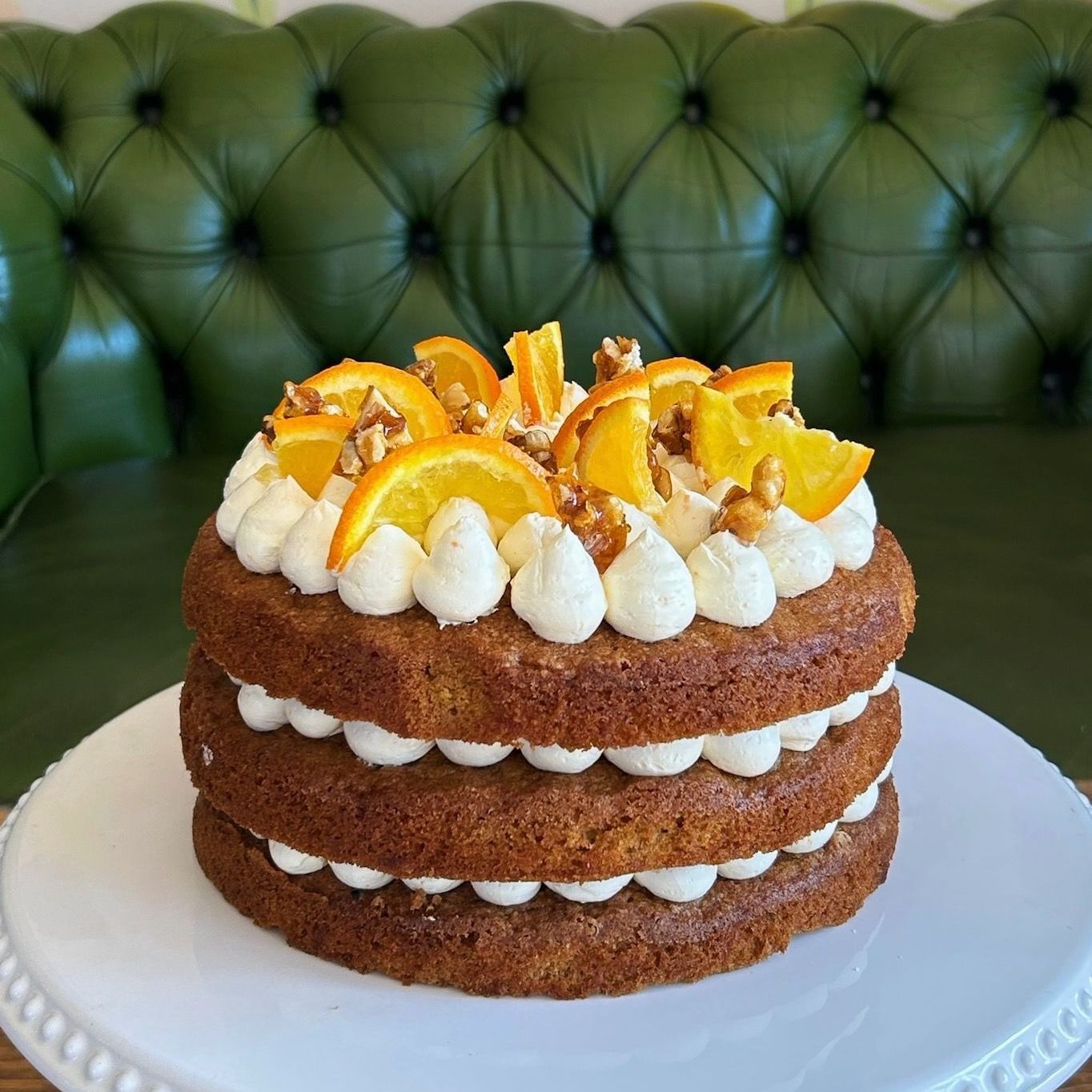 Carrot, walnut and orange cake