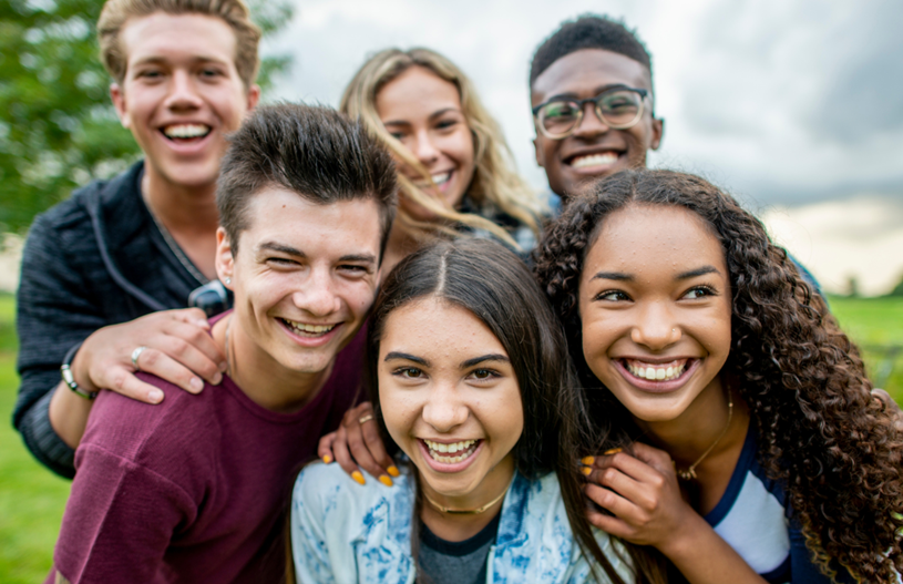 a group of happy young people who have learned from Life Skillz Lab