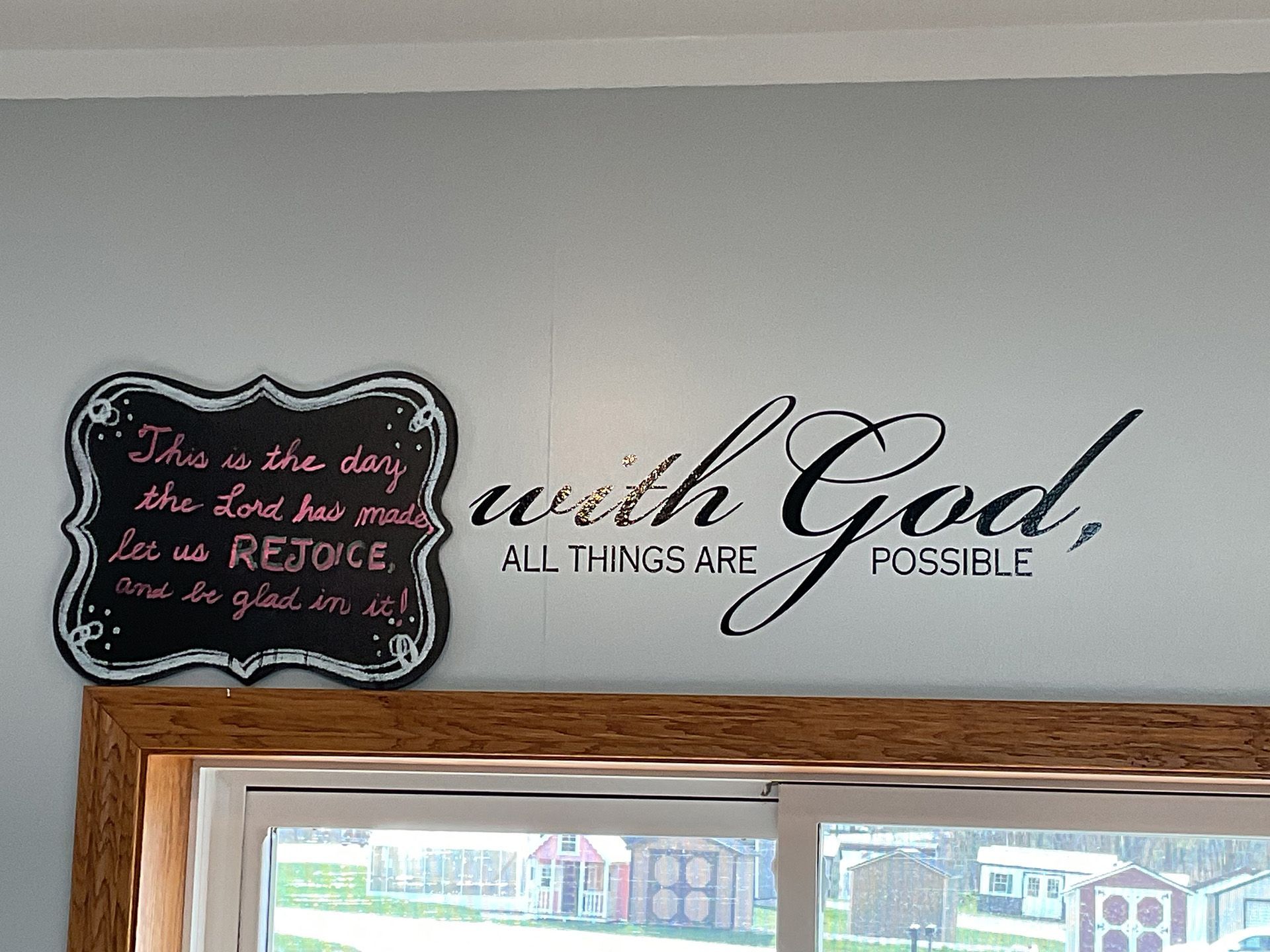 quote on wall