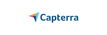 Capterra logo with blue text and multicolor triangular icon
