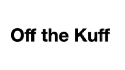 Black text reading “Off the Kuff” on a white background