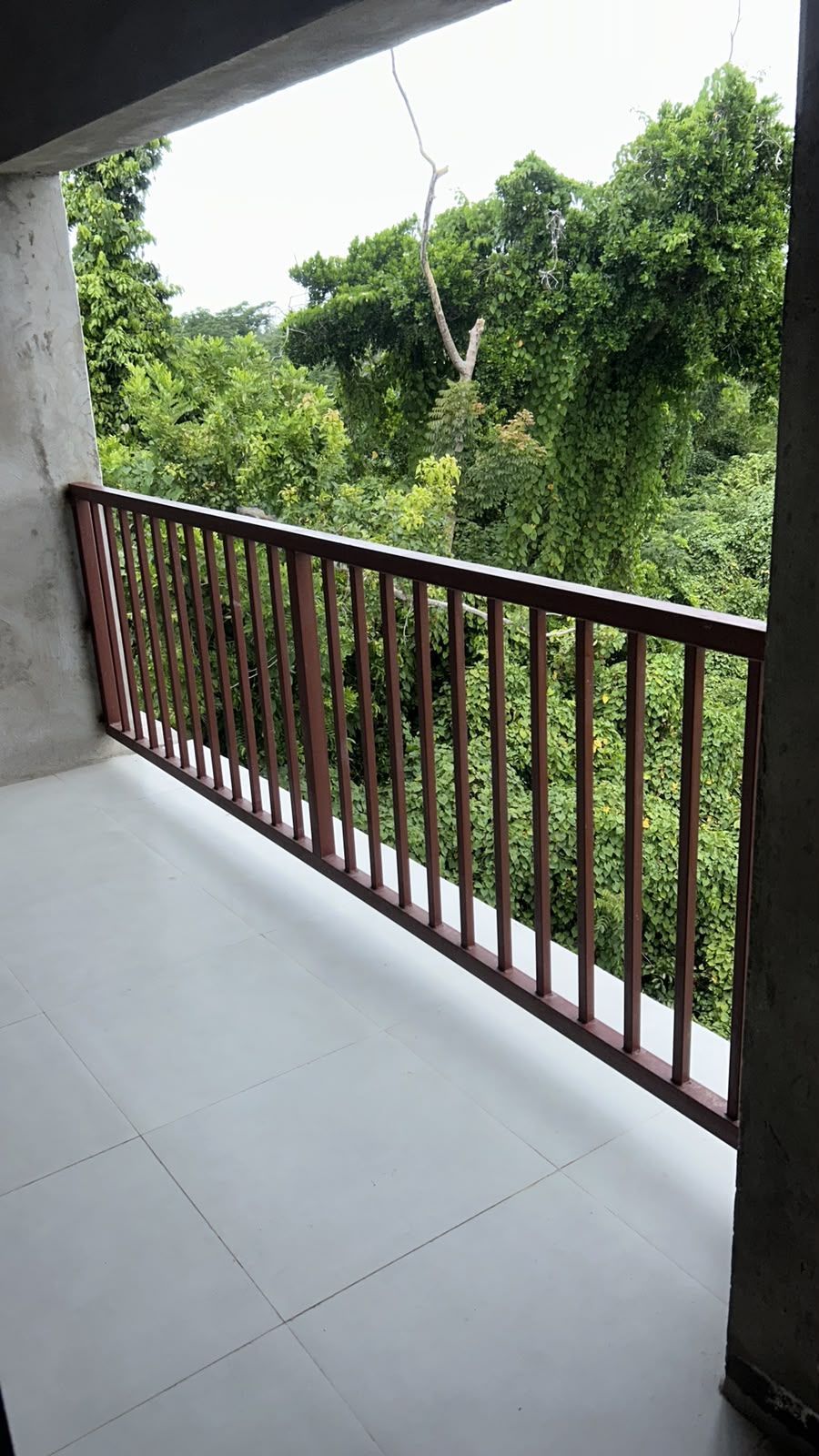 Balcony view with railing