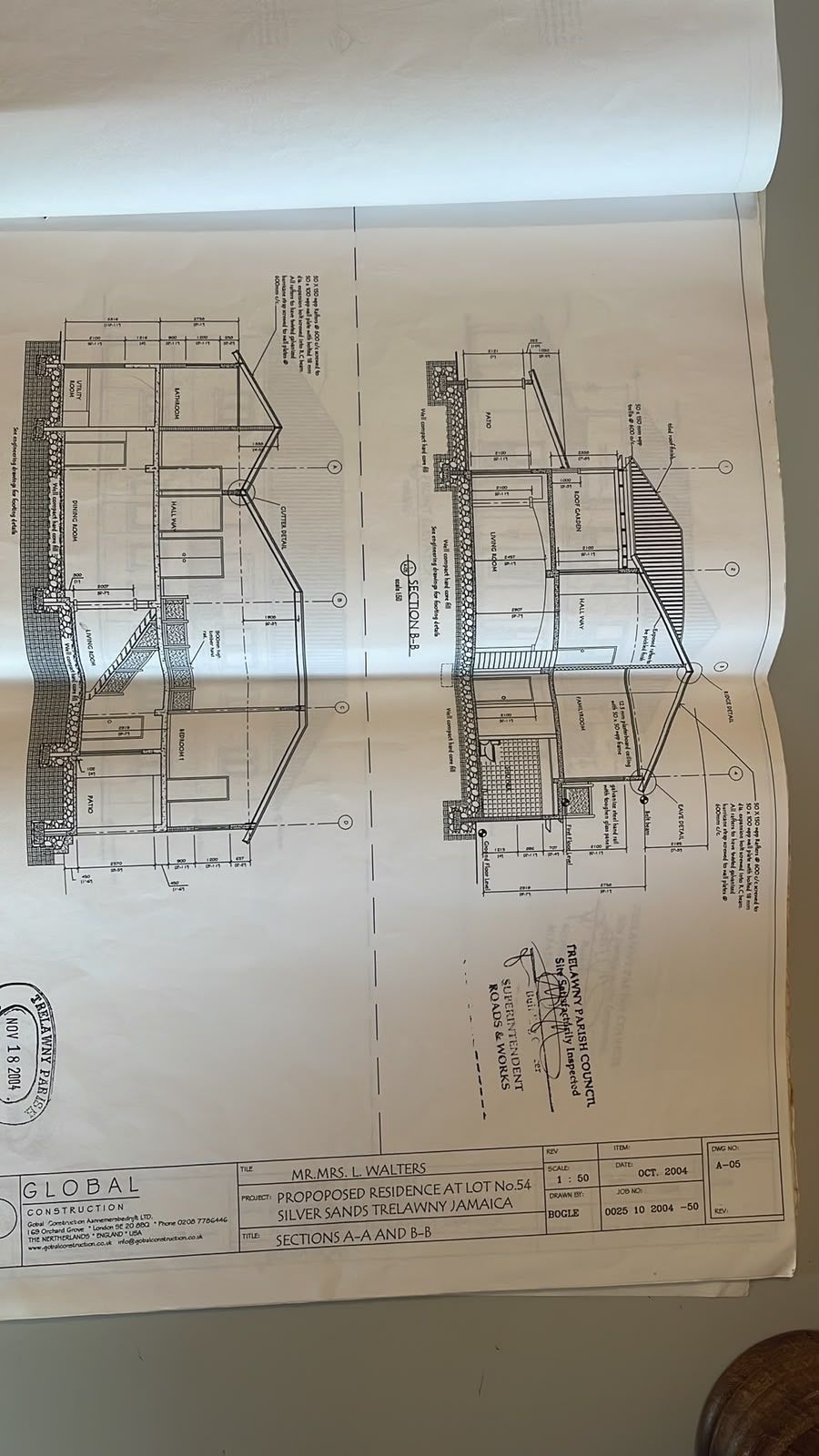 Architectural building plans