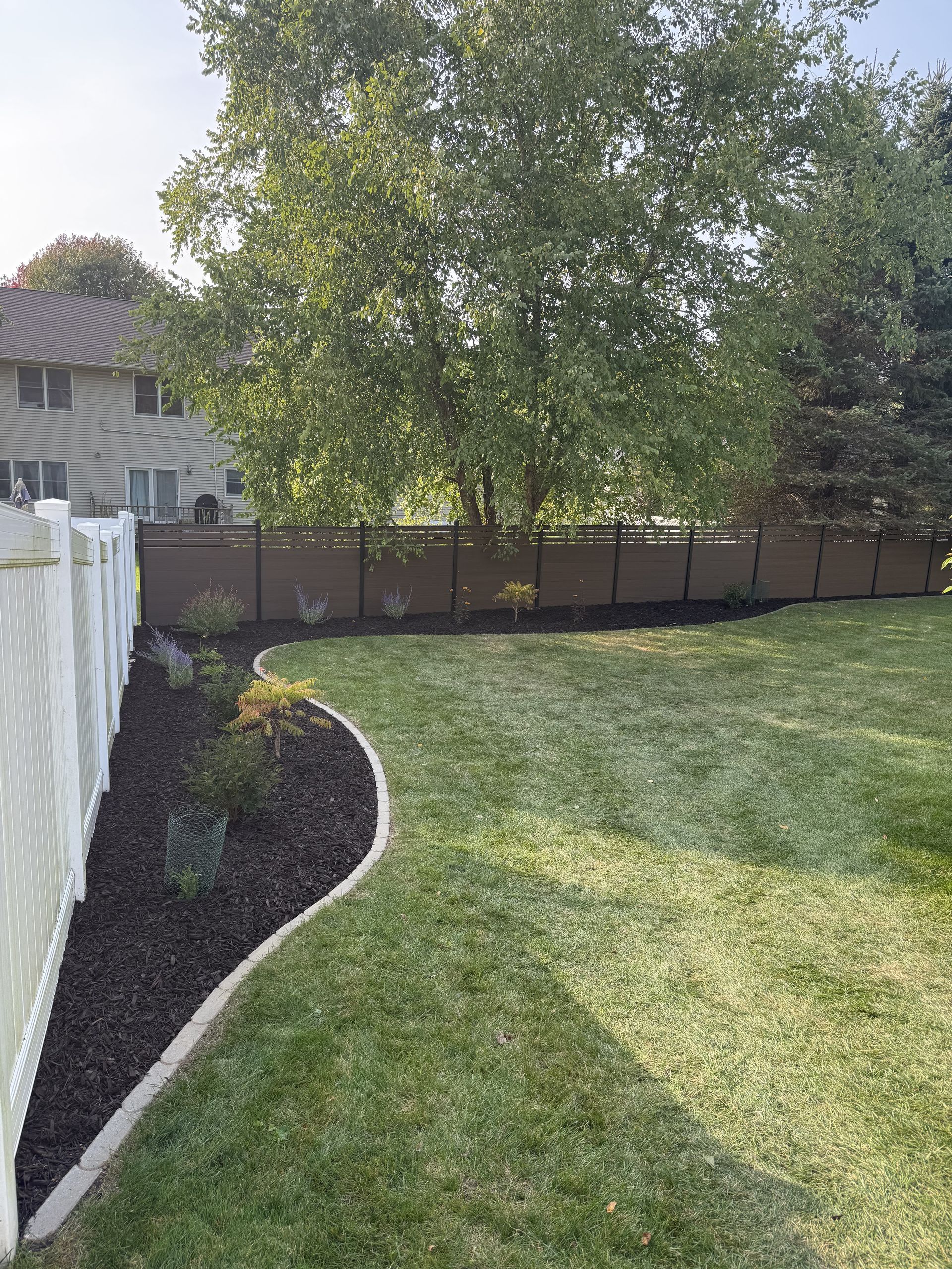 Composite Fence Installation & Landscape Upgrade