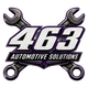 463 Automotive Solutions logo with crossed wrenches and a silver-and-black automotive emblem