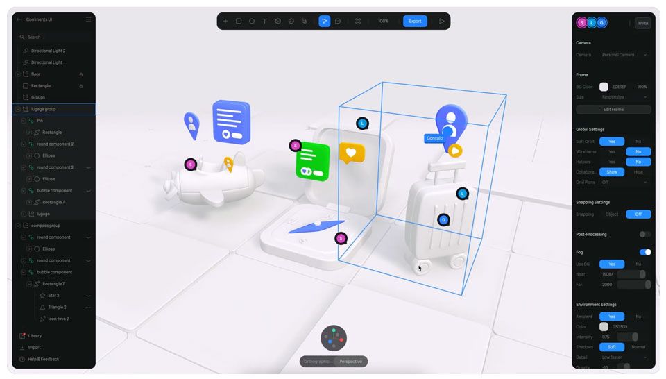 image of 3D design software