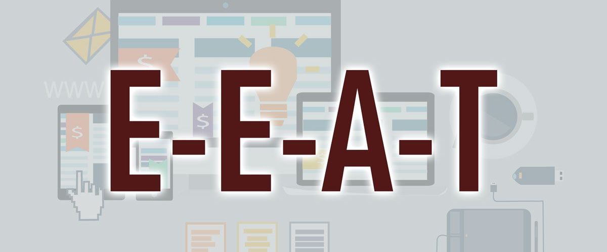The word e-e-a-t is on a gray background