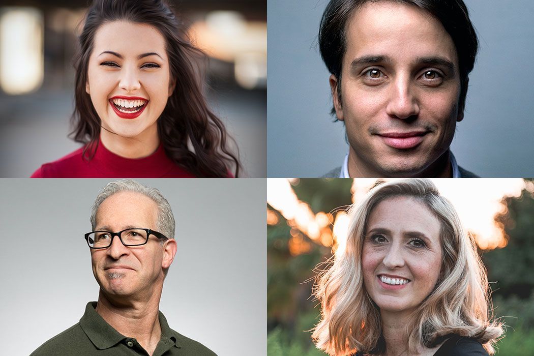 a collage of four people, including a man and two women representing buyer personas a collage of four people, including a man and two women representing buyer personas