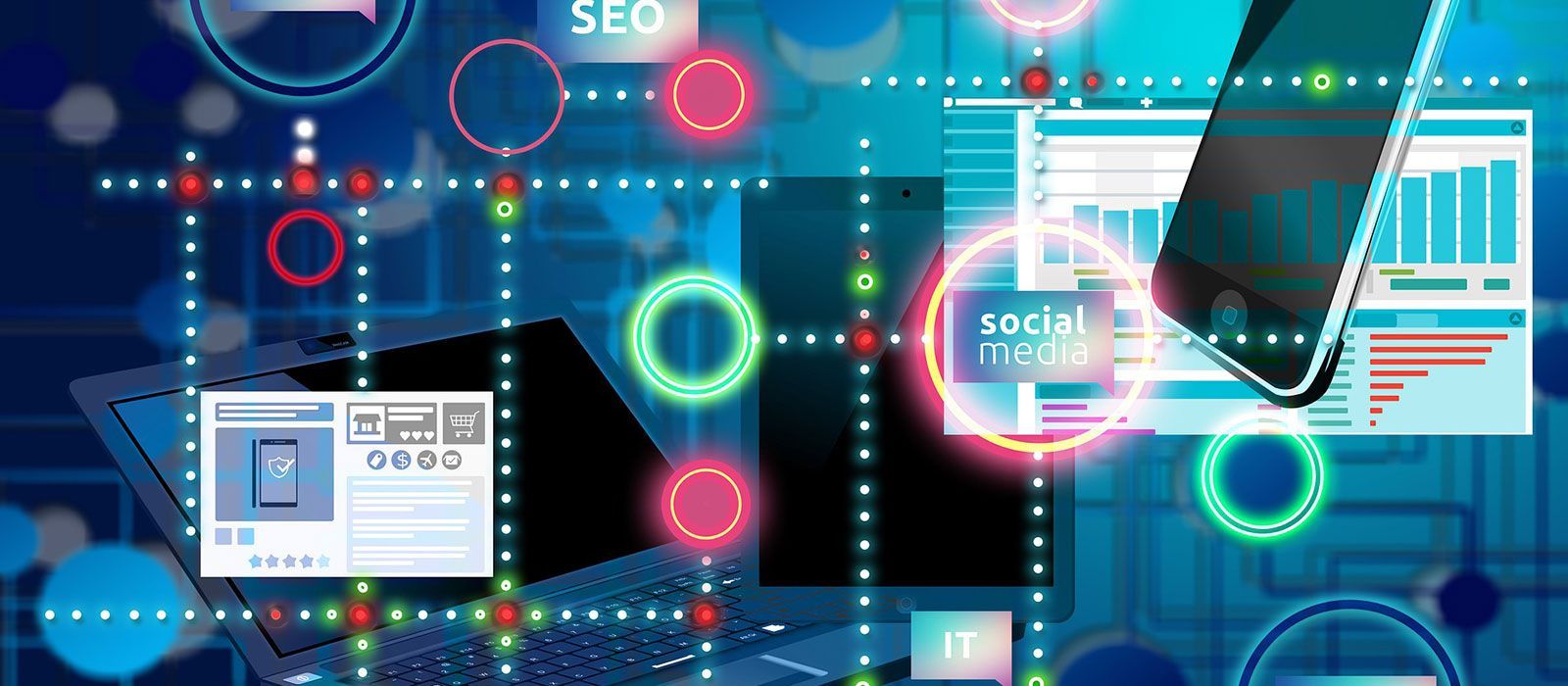 a laptop with a screen that says social media on it a laptop with a screen that says social media on it