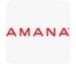 The red Amana logo on a plain white square background.