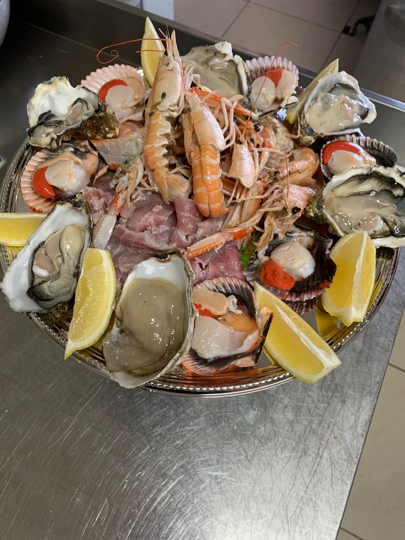 Piatto di frutti di mare