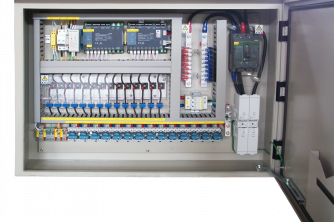 The Inside of a Electrical Box With the Door Open — Nauticool Refrigeration & Air Conditioning in Cannonvale, QLD