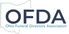 Ohio Funeral Directors Association logo with blue OFDA text and Ohio outline