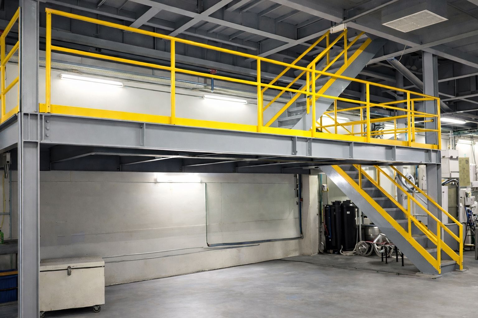 皓澤工程-廠房鋼構夾層工程-鋼構平台地板施工