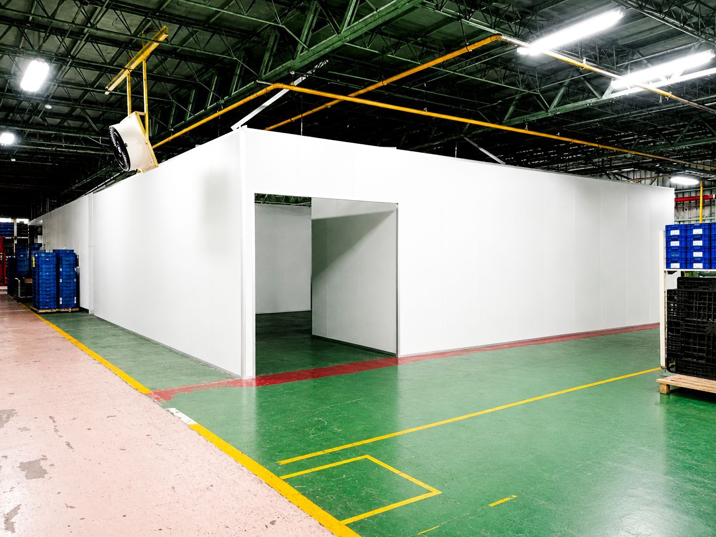 皓澤工程-合信汽車零件製造廠-工廠庫板隔間施工案例