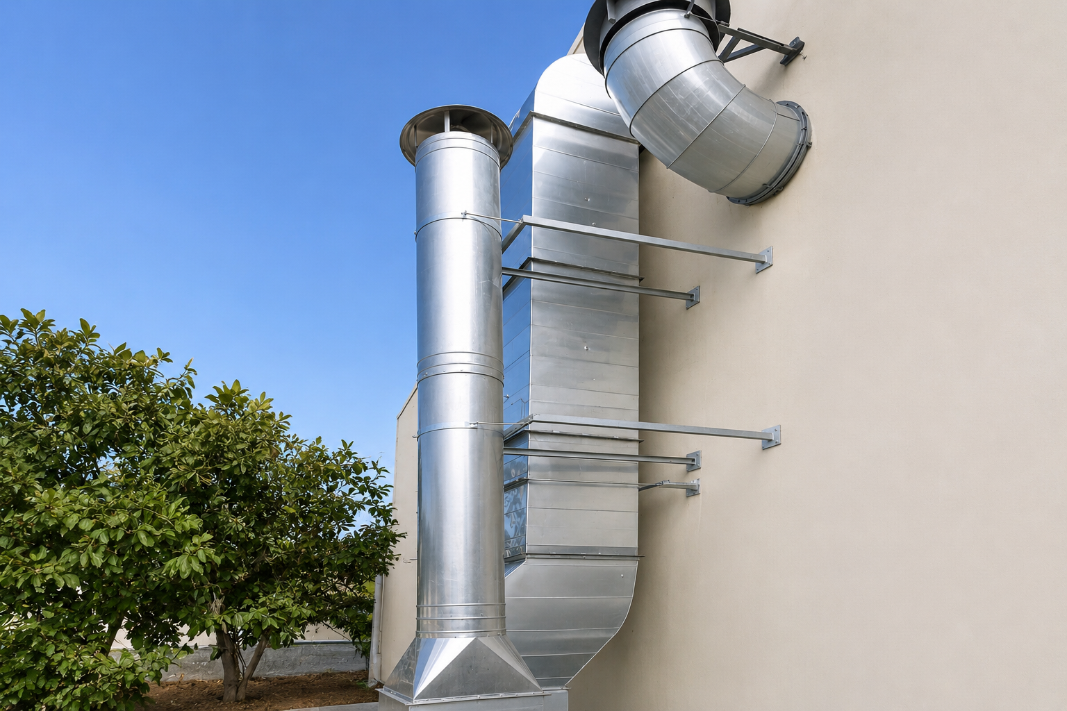 皓澤工程-彰化巴斯夫排氣暨通風工程-工廠排氣系統施工案例