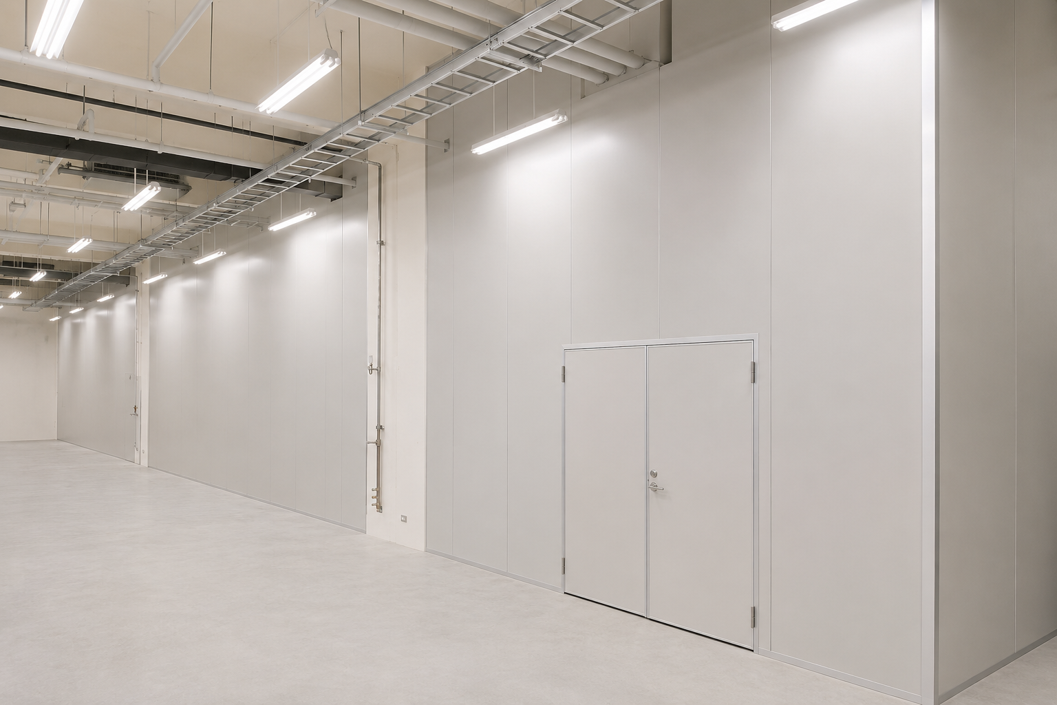 皓澤工程-無塵室隔間工程-無塵室走道施工照片