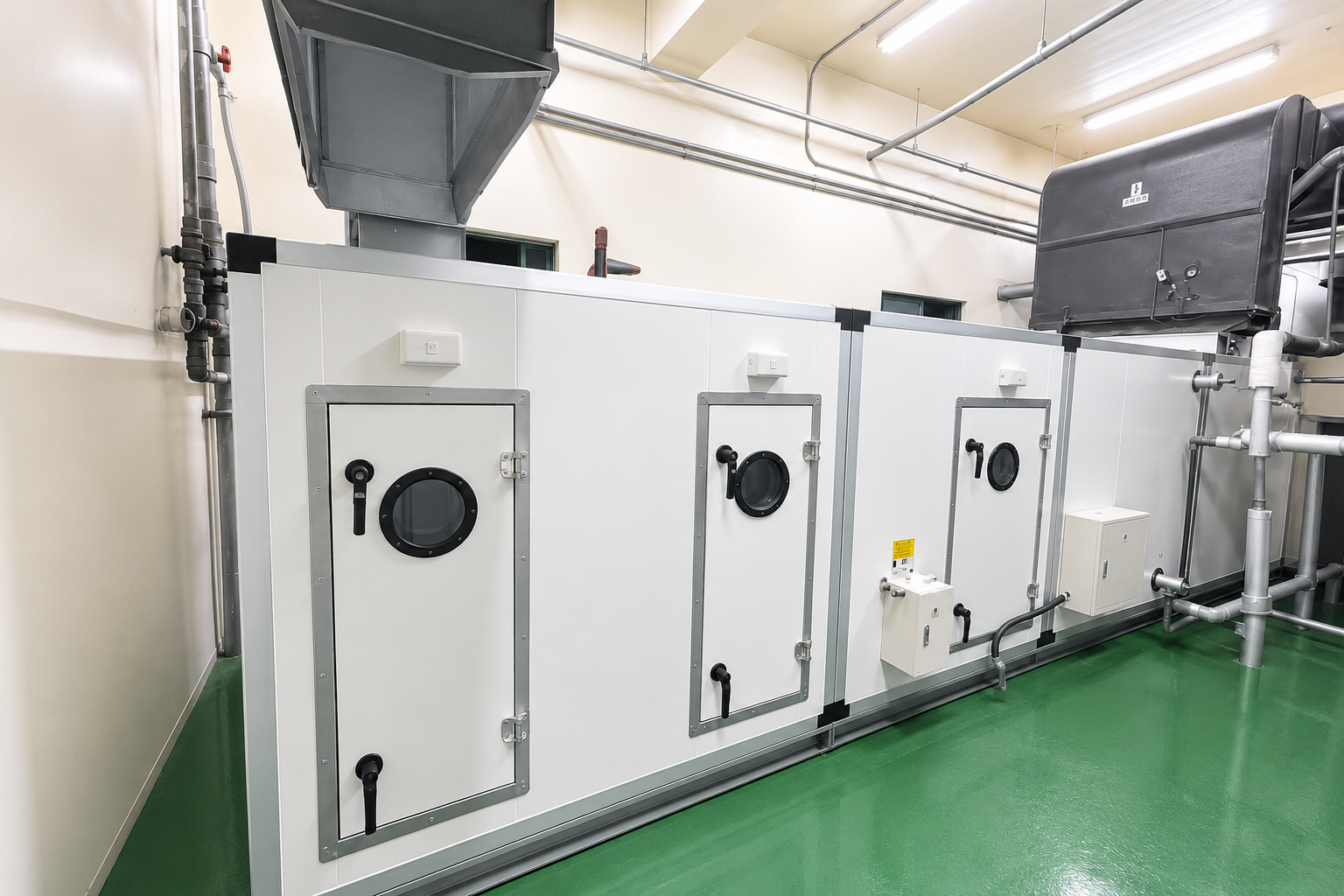 皓澤工程-中壢東洋藥品空調箱汰換工程-空調箱安裝完成