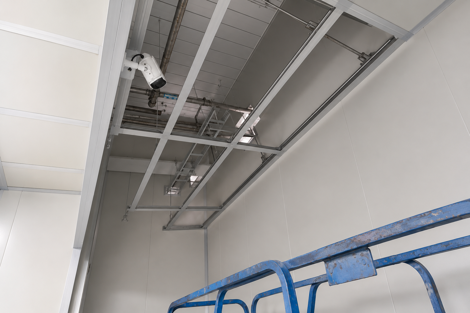 皓澤工程－信邦電子-無塵室天花板管線與庫板隔間施工案例