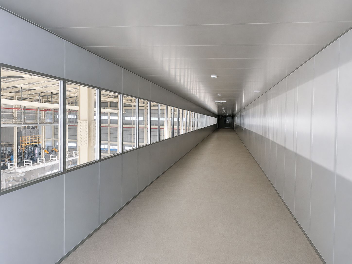 皓澤工程－達清環保參觀走道工程－高空參觀走道施工案例